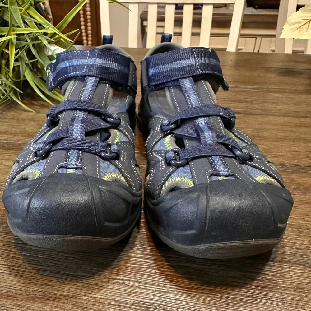 Merrell Hydro 4M US 3 UK 35 EU‎ Kids Waterproof Sport Sandals Blue Green